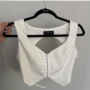 White Fox crop top